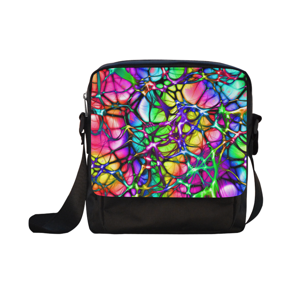 alive 5 (abstract) by JamColors Crossbody Nylon Bags (Model 1633)