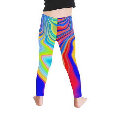 alive 3 (abstract) by JamColors Kid's Ankle Length Leggings (Model L06)