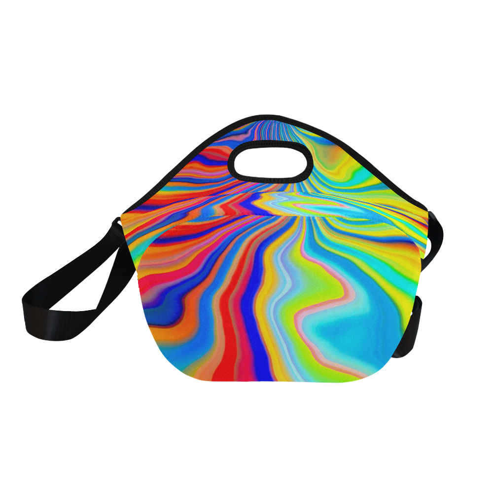 alive 3 (abstract) by JamColors Neoprene Lunch Bag/Large (Model 1669)