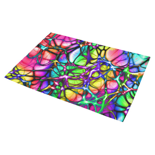 alive 5 (abstract) by JamColors Azalea Doormat 30" x 18" (Sponge Material)
