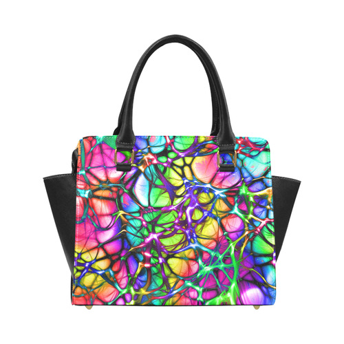alive 5 (abstract) by JamColors Classic Shoulder Handbag (Model 1653)