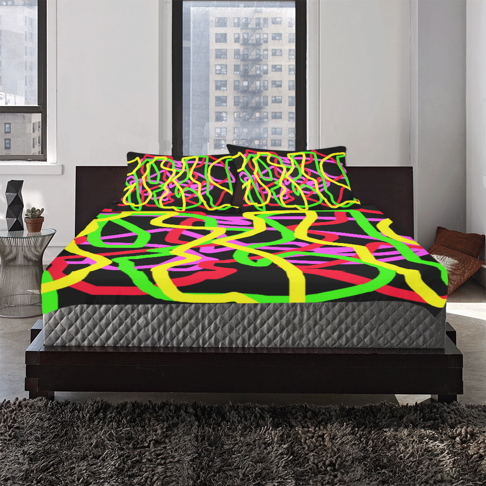 Pop Art 3-Piece Bedding Set