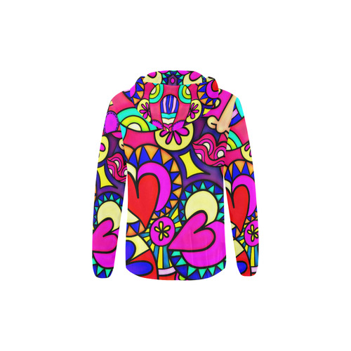 Looking for Love All Over Print Full Zip Hoodie for Kid (Model H14)