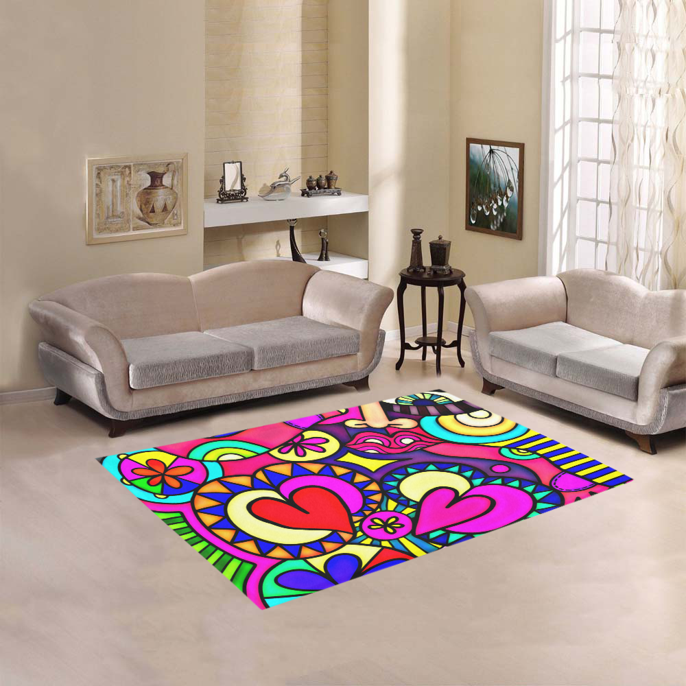 Looking for Love Area Rug 5'3''x4'