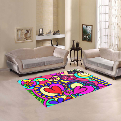 Looking for Love Area Rug 5'3''x4'