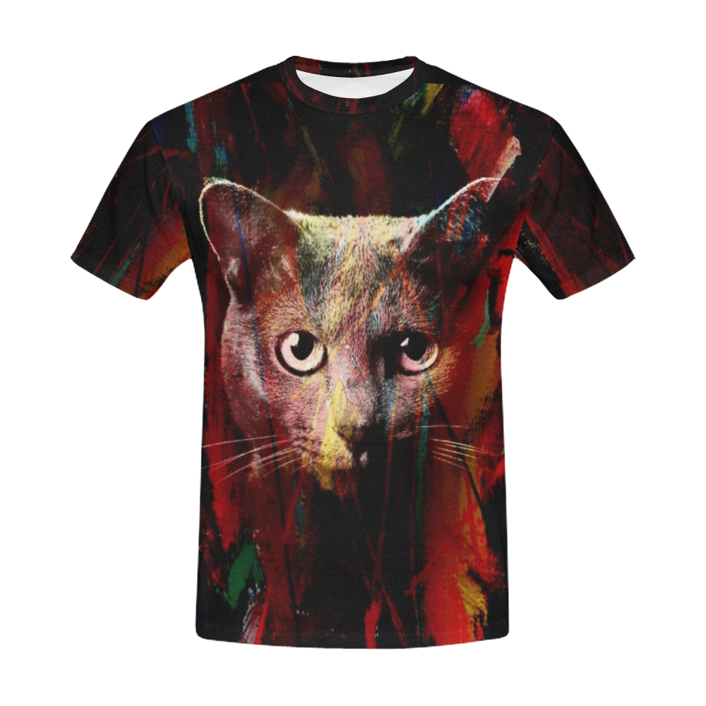 Cats by Artdream All Over Print T-Shirt for Men (USA Size) (Model T40)