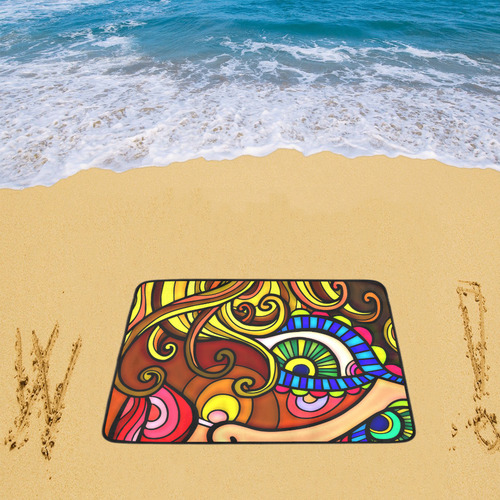 Let's Face it Together Beach Mat 78"x 60"