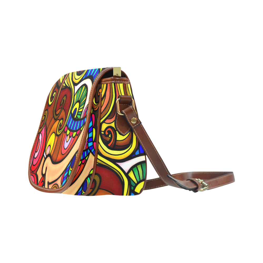 Let's Face it Together Saddle Bag/Small (Model 1649) Full Customization
