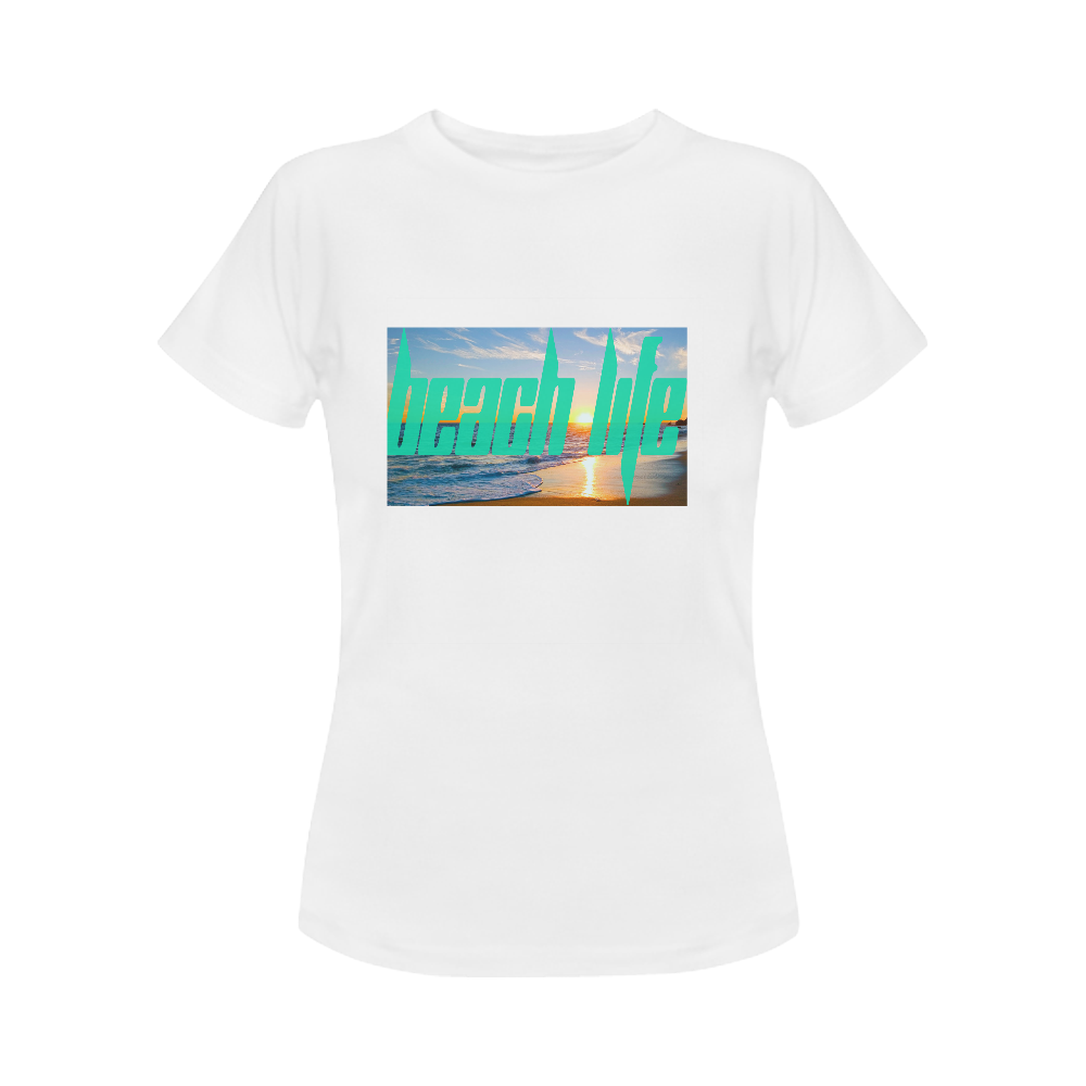 beach life2 Women's Classic T-Shirt (Model T17）