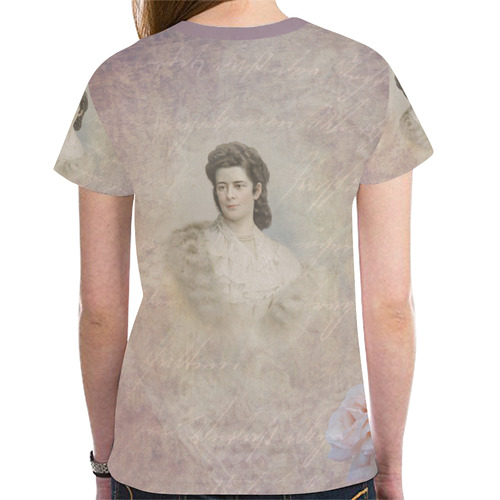 Sissi, Empress of Austria and Queen from Hungary New All Over Print T-shirt for Women (Model T45)
