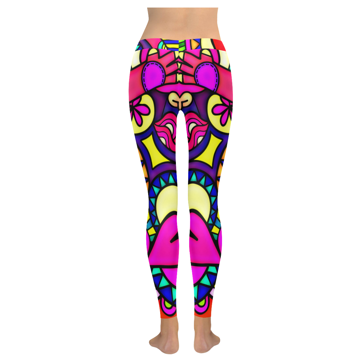 Looking for Love Women's Low Rise Leggings (Invisible Stitch) (Model L05)