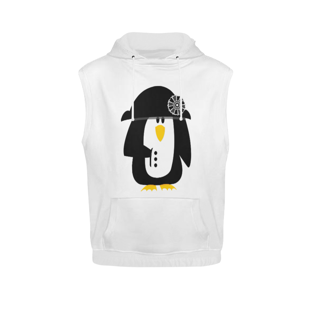 Penguin Bonaparte VAS2 All Over Print Sleeveless Hoodie for Men (Model H15)