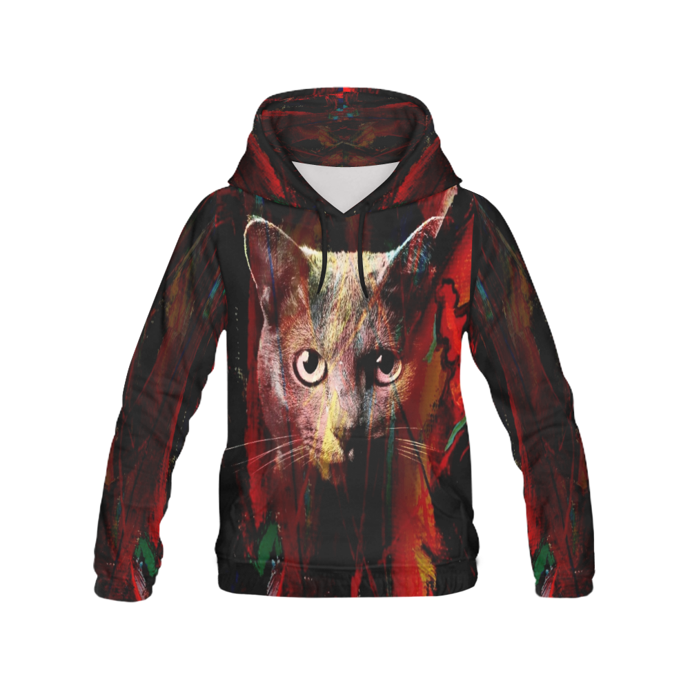 Cats by Artdream All Over Print Hoodie for Men/Large Size (USA Size) (Model H13)