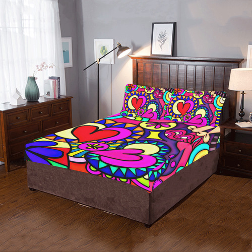 Looking for Love 3-Piece Bedding Set