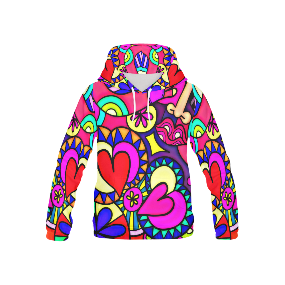 Looking for Love All Over Print Hoodie for Kid (USA Size) (Model H13)