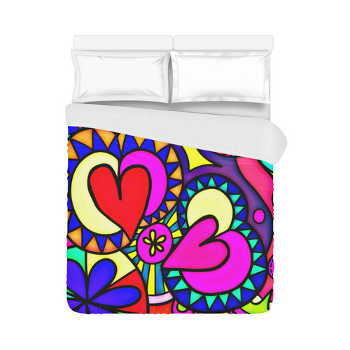Looking for Love Duvet Cover 86"x70" ( All-over-print)