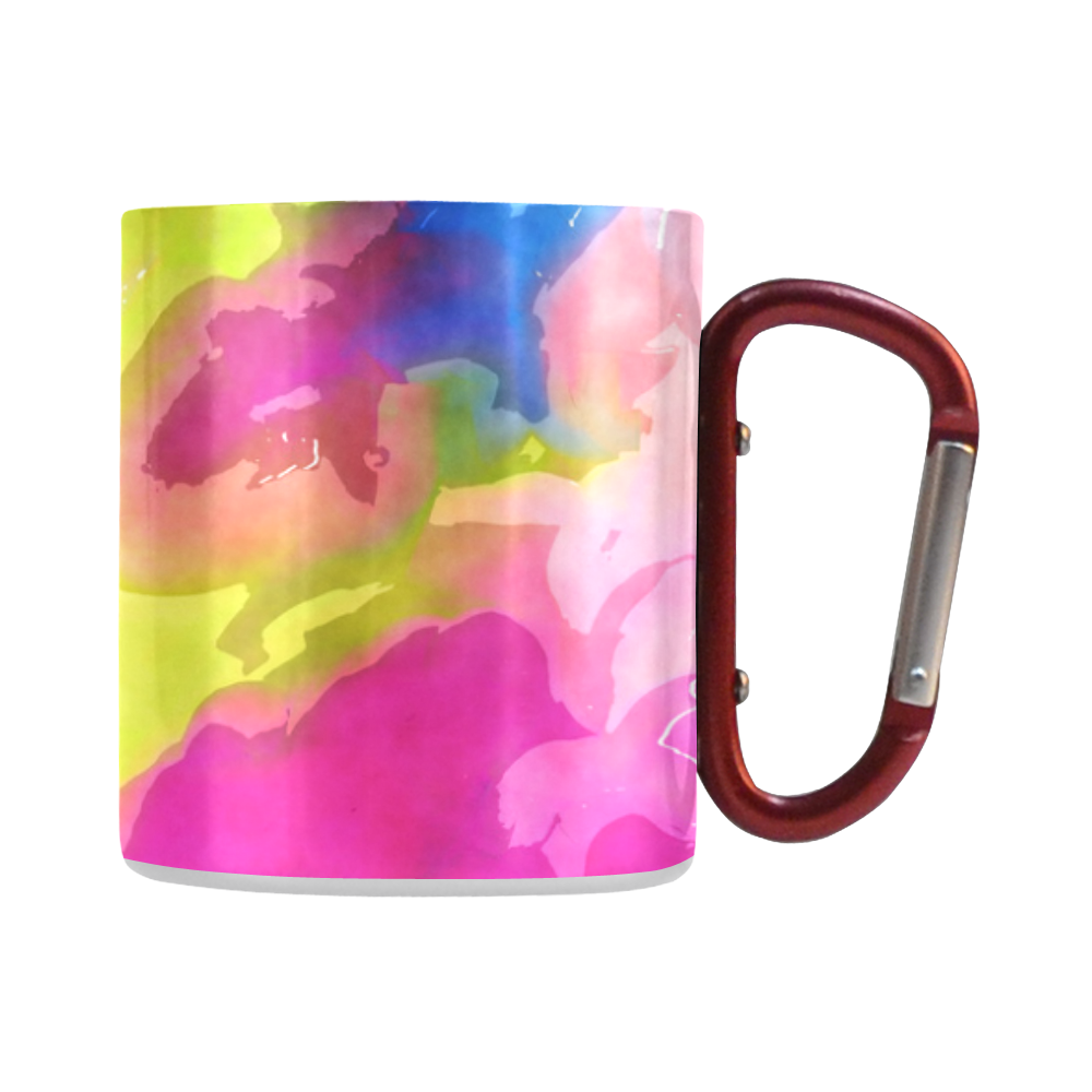 Vibrant Watercolor Ink Blend Classic Insulated Mug(10.3OZ)