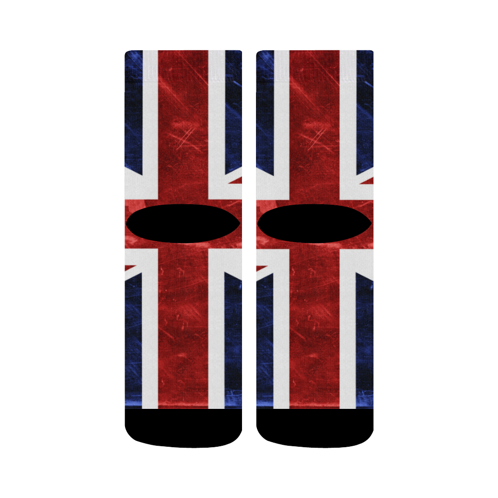 Grunge Union Jack Flag Crew Socks