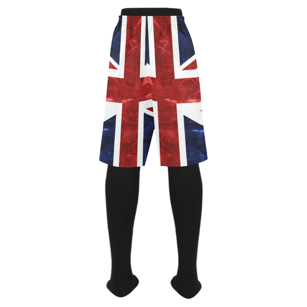 Grunge Union Jack Flag Men's Swim Trunk (Model L21)