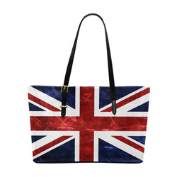 Grunge Union Jack Flag Euramerican Tote Bag/Large (Model 1656)