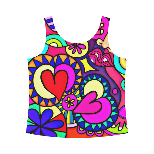 Looking for Love All Over Print Tank Top for Women (Model T43)