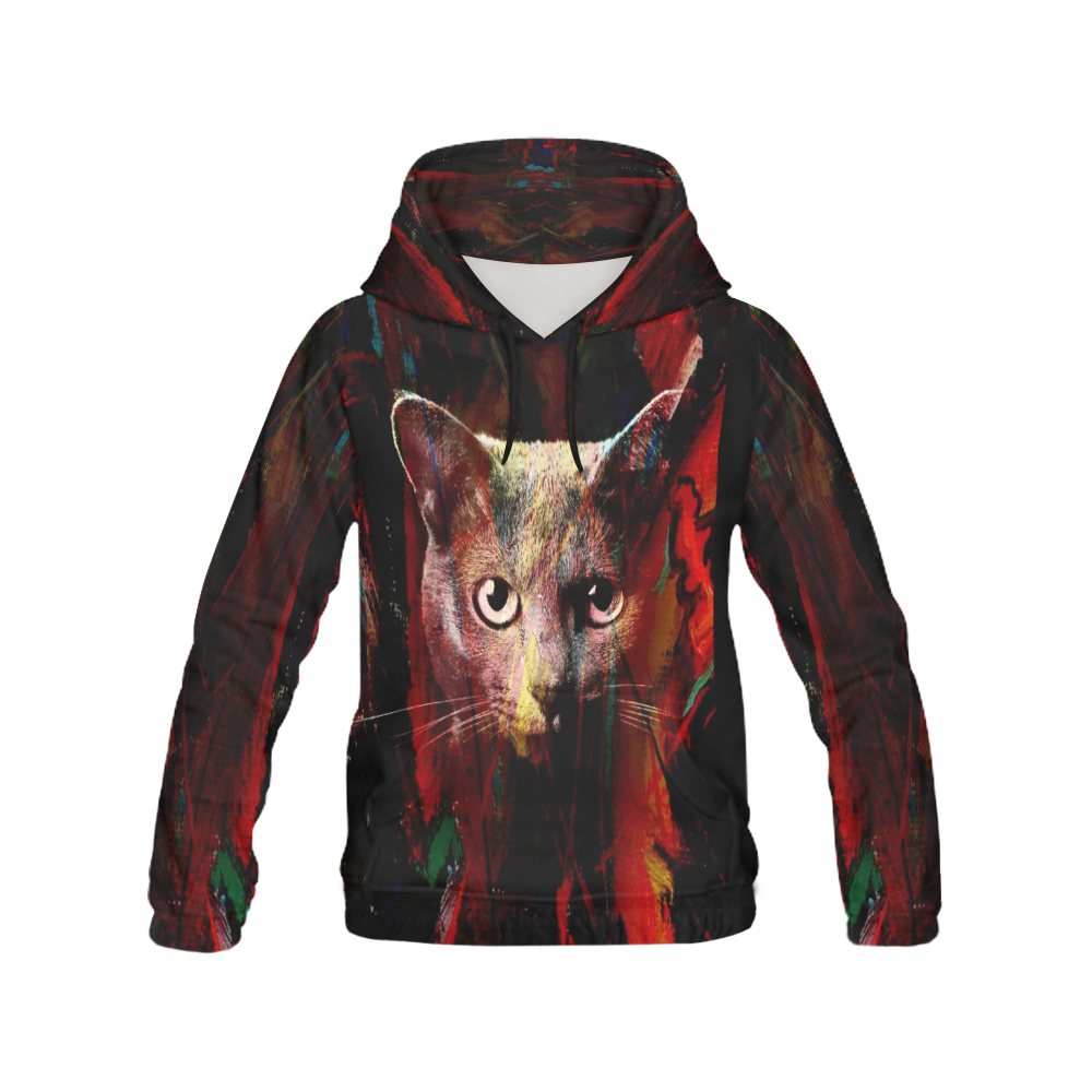 Cats by Artdream All Over Print Hoodie for Women (USA Size) (Model H13)