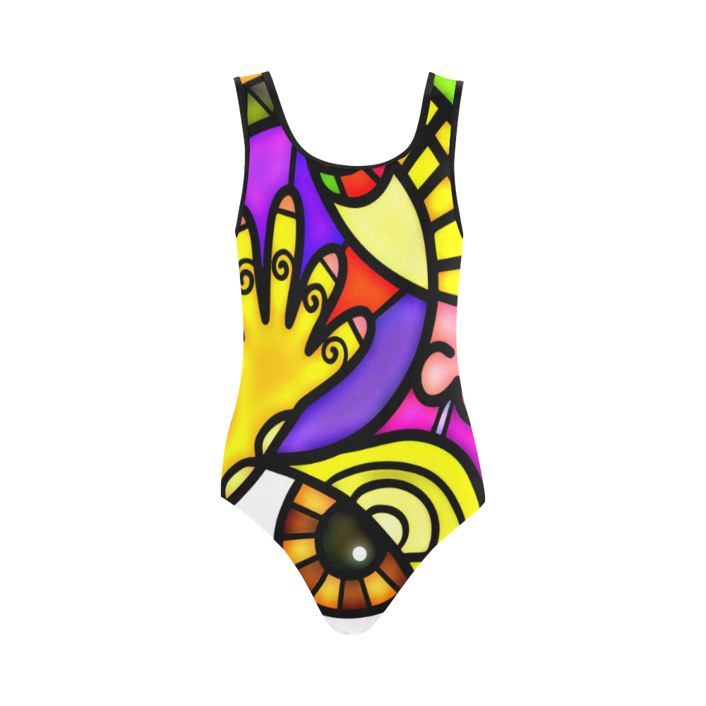 Lonely Without You Vest One Piece Swimsuit (Model S04)