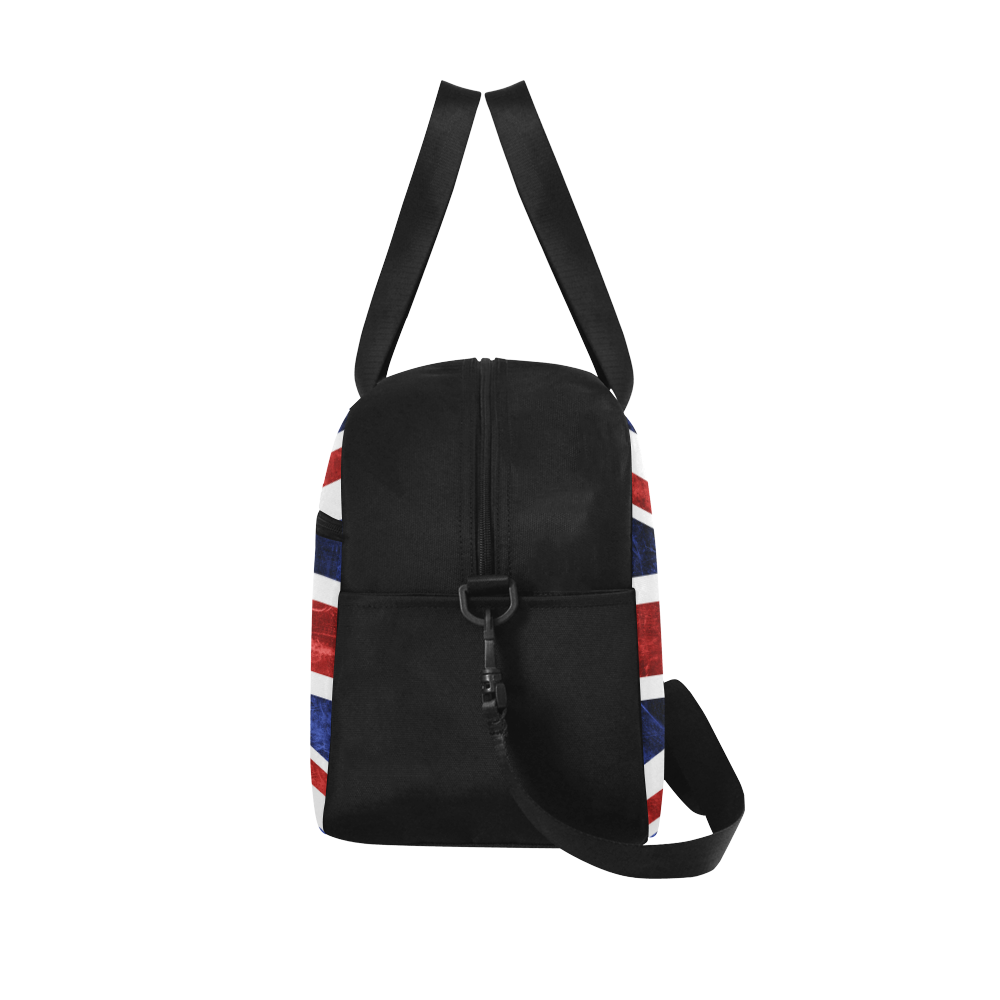 Grunge Union Jack Flag Fitness Handbag (Model 1671)