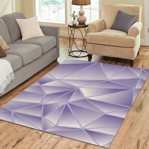 Ultra Violet Stained Glass Area Rug7'x5'