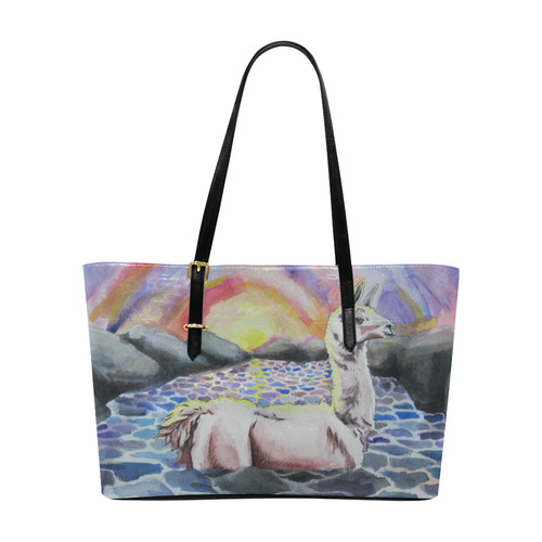 Llama Ness Monster Euramerican Tote Bag/Large (Model 1656)