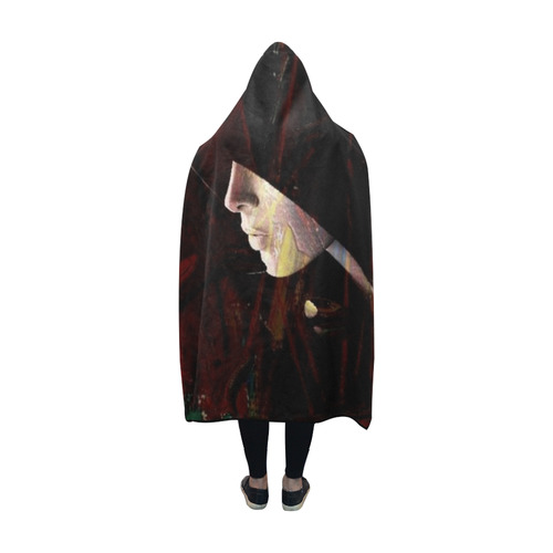 Shadow Face by Artdream Hooded Blanket 60''x50''