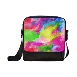 Vibrant Watercolor Ink Blend Crossbody Nylon Bags (Model 1633)