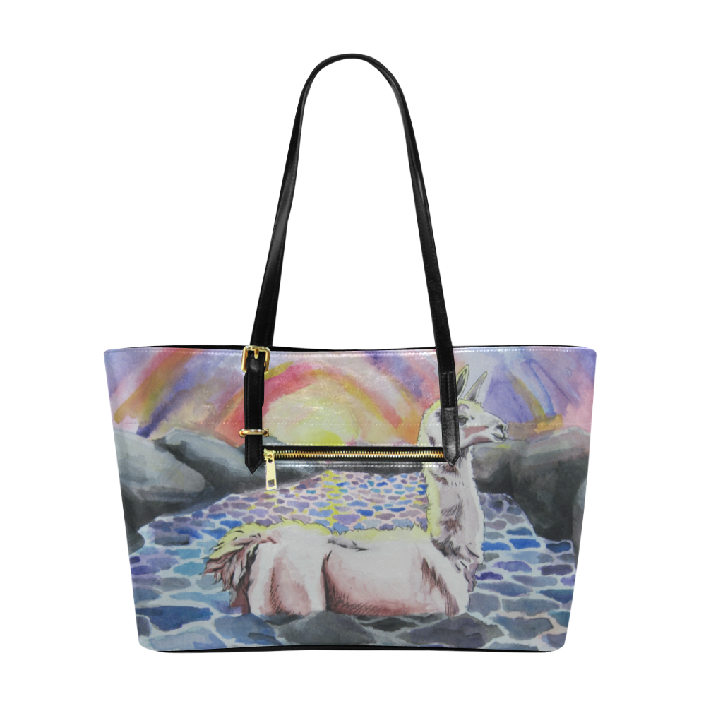 Llama Ness Monster Euramerican Tote Bag/Large (Model 1656)