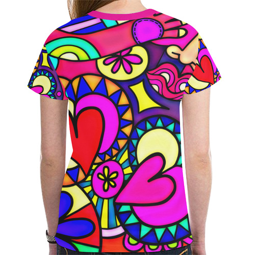 Looking for Love New All Over Print T-shirt for Women (Model T45)