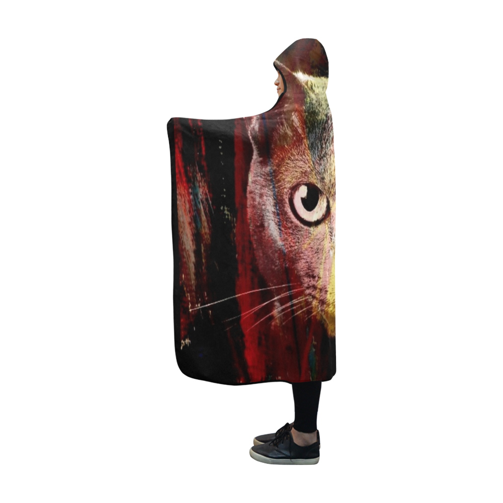 Cats by Artdream Hooded Blanket 60''x50''