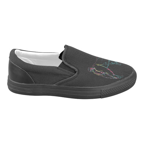 Unillama Women's Unusual Slip-on Canvas Shoes (Model 019)