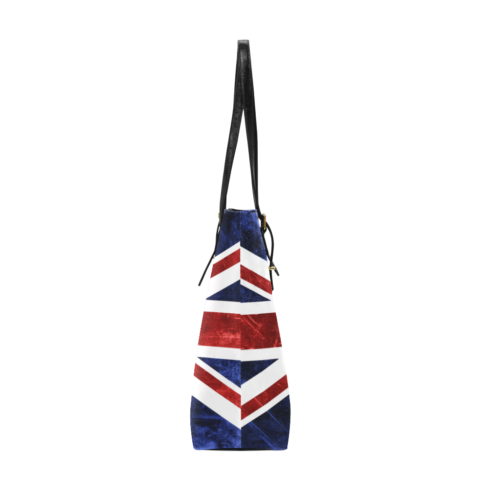Grunge Union Jack Flag Euramerican Tote Bag/Small (Model 1655)