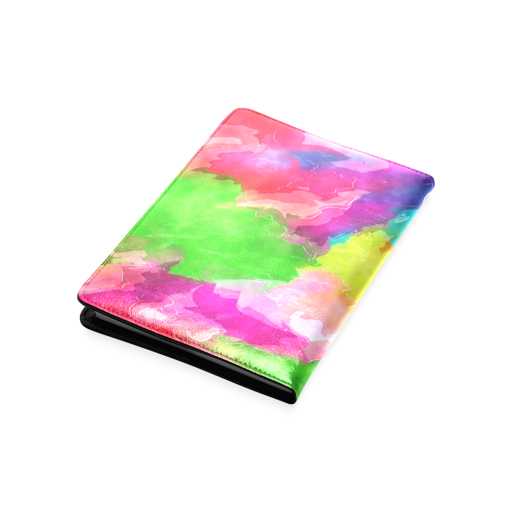 Vibrant Watercolor Ink Blend Custom NoteBook A5