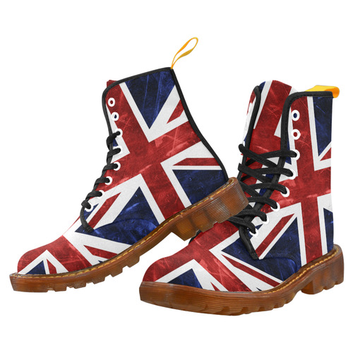 Grunge Union Jack Flag Martin Boots For Women Model 1203H