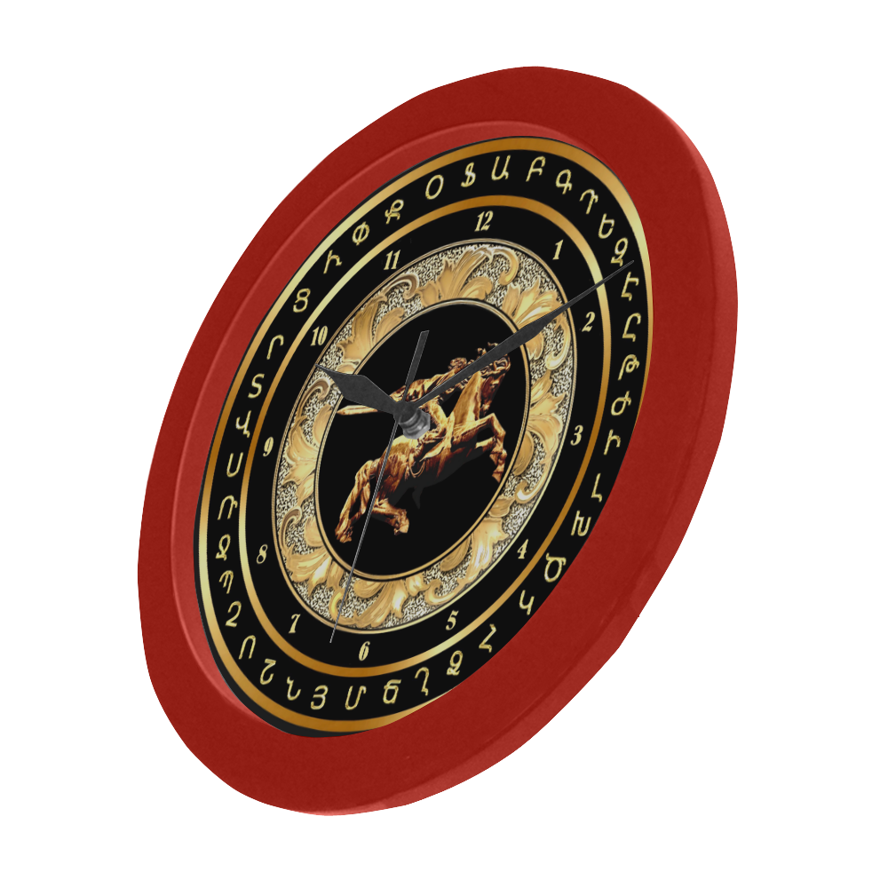 David of Sassoun Circular Plastic Wall clock