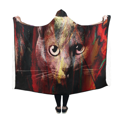 Cats by Artdream Hooded Blanket 60''x50''