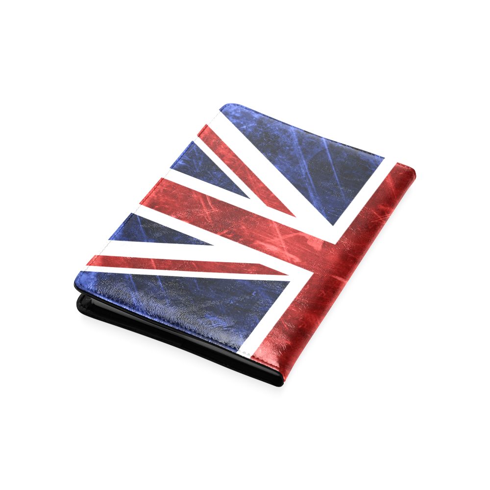 Grunge Union Jack Flag Custom NoteBook A5