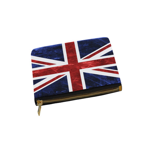 Grunge Union Jack Flag Carry-All Pouch 6''x5''