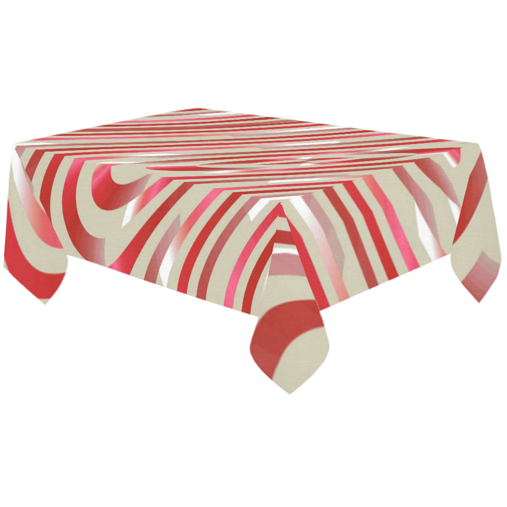 Abstract Zebra A Cotton Linen Tablecloth 60"x120"