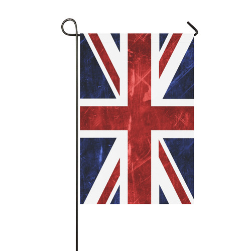Grunge Union Jack Flag Garden Flag 12‘’x18‘’（Without Flagpole）