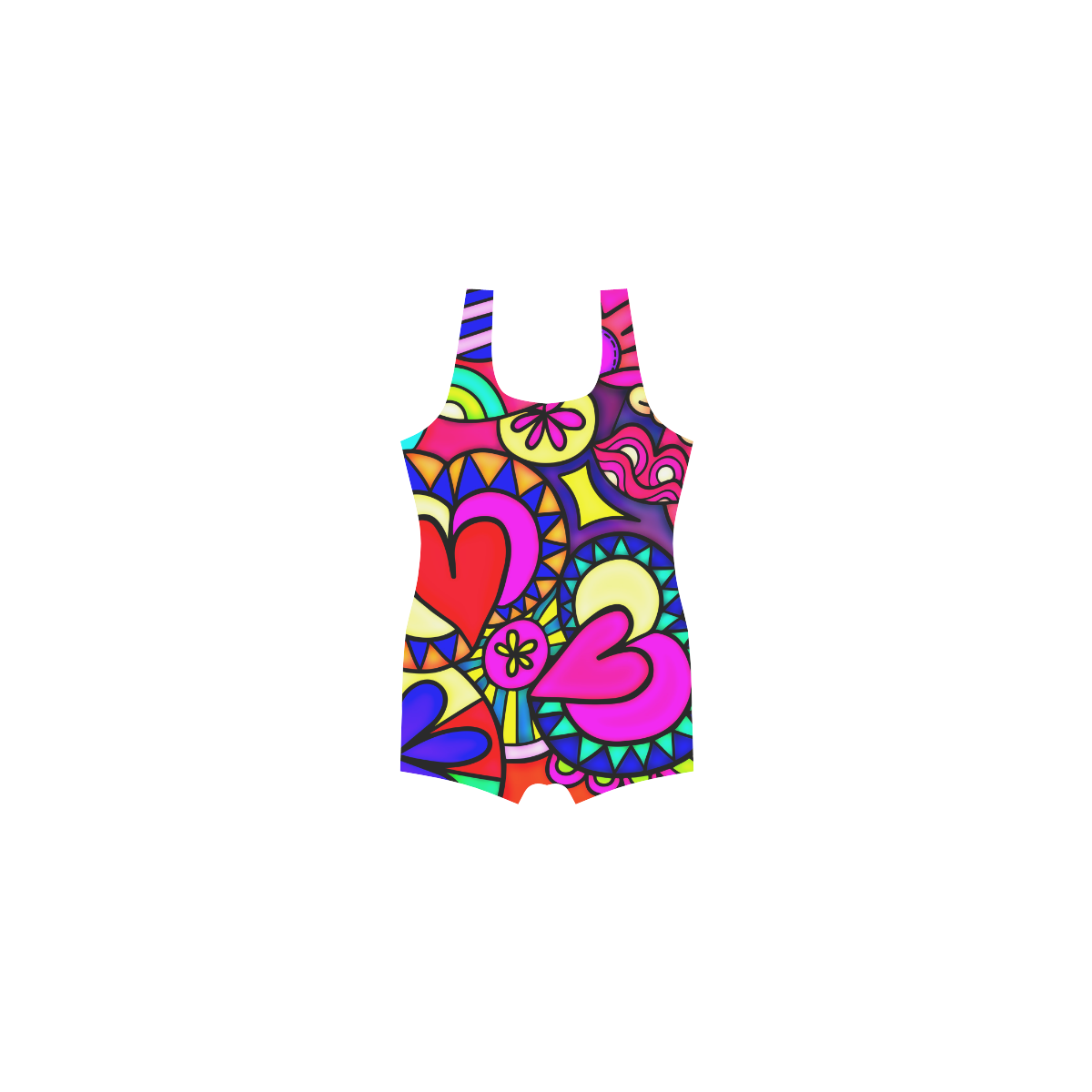 Looking for Love Classic One Piece Swimwear (Model S03)