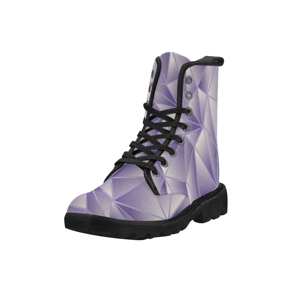 Ultra Violet Stained Glass Martin Boots for Women (Black) (Model 1203H)