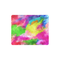 Vibrant Watercolor Ink Blend Rectangle Mousepad
