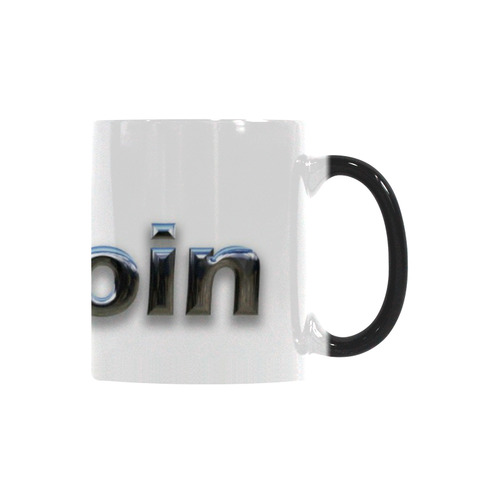 Morphing Mug Cryptocurrency Bitcoin Silver Coffee Cup Custom Morphing Mug