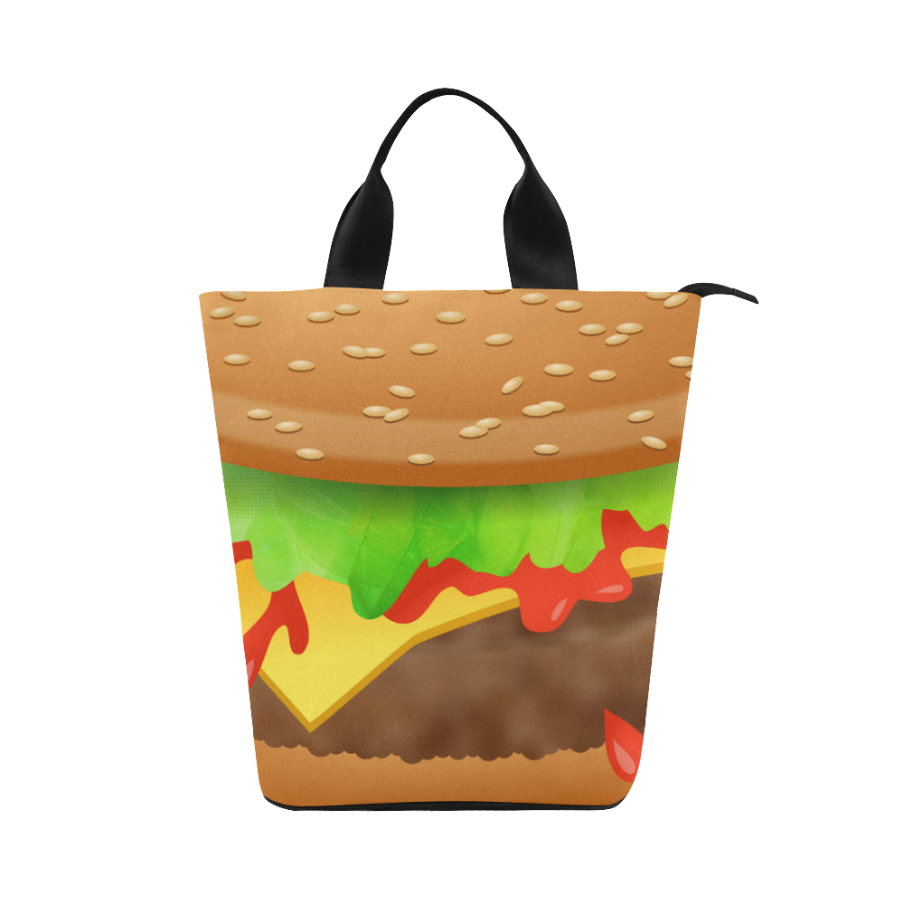 Close Encounters of the Cheeseburger Nylon Lunch Tote Bag (Model 1670)